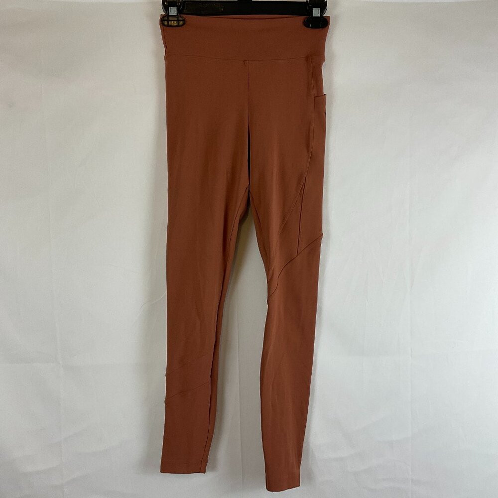 Koral Leggings S Camel Burnt Sienna Tech Pockets Buttery Soft